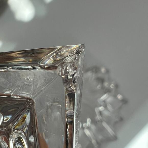 Crystal Box Star With Heavy Lead Shaped Clear Cut Trinket/Jewelry - Picture 9 of 14